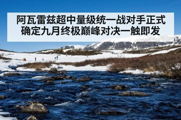 阿瓦雷兹超中量级统一战对手正式确定九月终极巅峰对决一触即发
